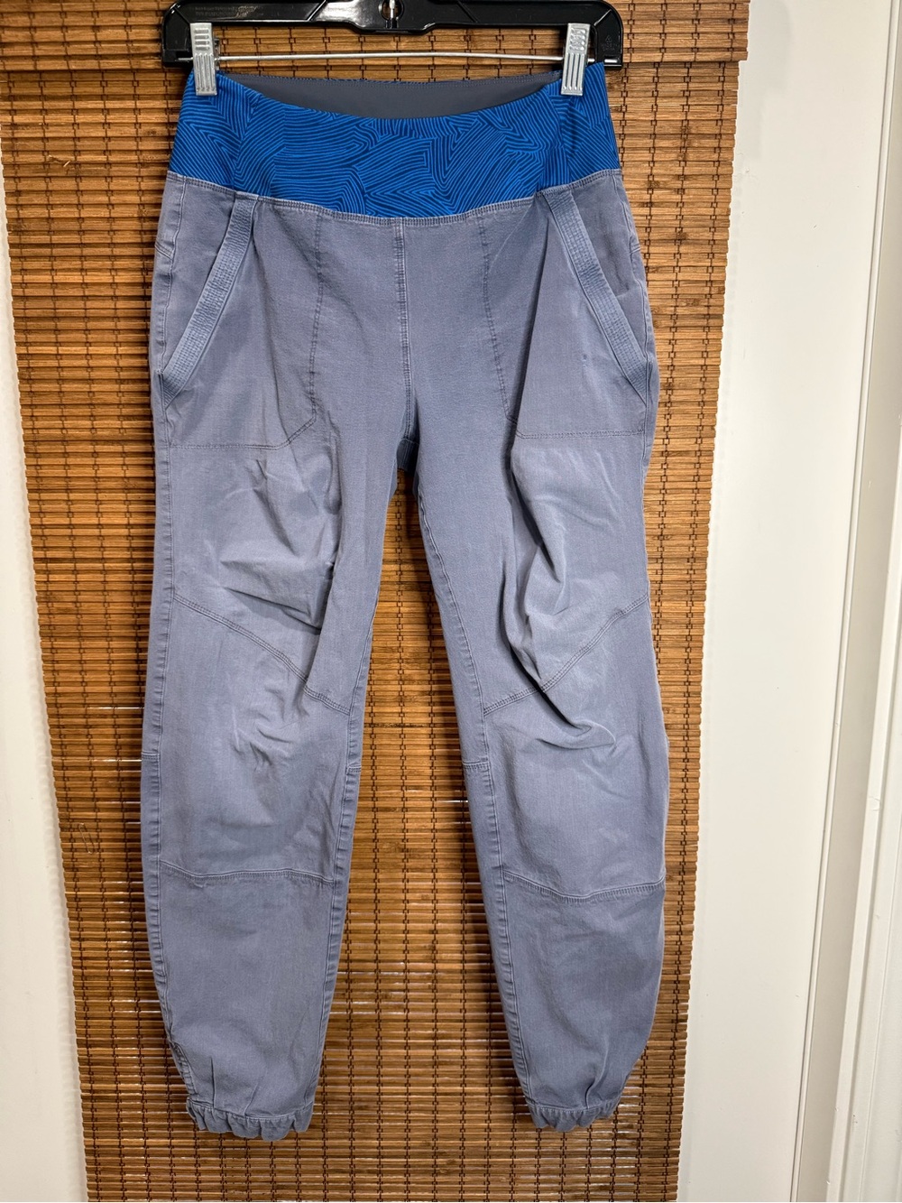 Patagonia Blue-Gray Jogger Pants with Contrast Blue Waistband